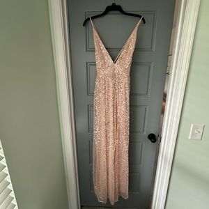 Light pink sequin, formal dress